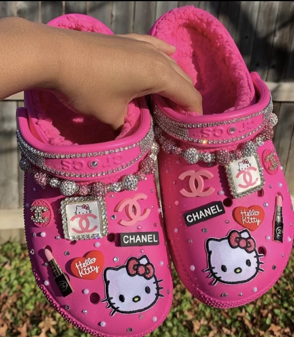 Hello Kitty Crocs with charms 