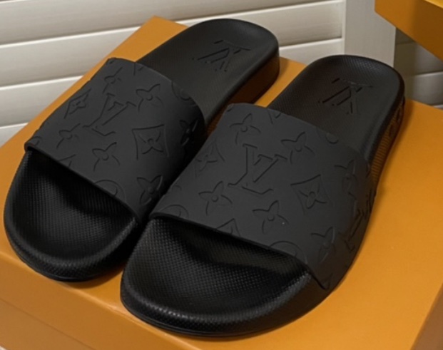 Custom LV Crocs Slides